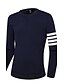 cheap Men&#039;s Hoodies &amp; Sweatshirts-Men&#039;s Sweatshirt Striped Long Sleeve Navy Blue Gray M L XL XXL