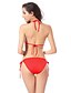 voordelige Bikini&#039;s &amp; Badmode-Dames Kleurenblok Bloemen Sport Halter Wit Zwart Paars Bikini Zwemkleding Zwempak - Effen S M L Wit