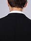 abordables Costumes Homme-Noir Pour des hommes Costume Coupe ajustée Droit 1 bouton 2022