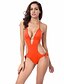cheap One-piece swimsuits-Women&#039;s Swimwear One Piece Swimsuit Solid Colored Black Yellow Red Blue Purple Halter Neck Bathing Suits Solid