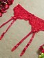 cheap Sexy Lingerie-Women&#039;s Lace Erotic Garters &amp; Suspenders Nightwear - Lace Solid Colored Black / Red One-Size