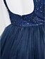 cheap Special Occasion Dresses-Ball Gown Halter Neck Knee Length Lace / Tulle Dress with Beading / Lace by TS Couture®