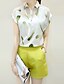 cheap Women&#039;s Two Piece Sets-Women&#039;s Plus Size Daily Street chic Blouse Set Print Shirt Collar / Summer