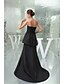 Χαμηλού Κόστους Φορέματα ειδικών περιστάσεων-Γραμμή Α Κομψό Φόρεμα Επίσημο Βραδινό Ουρά Αμάνικο Στράπλες Ταφτάς με Που καλύπτει 2024