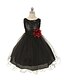 cheap Girls&#039; Clothing-Little Girls&#039; Dress Red Black Sleeveless Lace Dresses Summer 6-12 Y