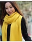 cheap Women&#039;s Scarves-Women&#039;s Basic Rectangle - Solid Colored / Black / White / Yellow / Gray / Pink