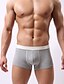 baratos Roupa Interior &amp; Meias para Homem-Homens Super Sexy Boxer Curto Estampa Colorida 1 Peça Branco Amarelo Vermelho M L XL