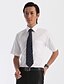 preiswerte Herrenhemden-Sieben Brand® Herren Hemdkragen Kurze Ärmel Shirt &amp; Bluse Weiß-E99A305680
