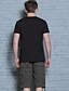 abordables Hauts de Homme-Tee-shirt Homme Imprimé Travail Noir XL / Manches Courtes