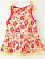 cheap Girls&#039; Clothing-Girls&#039; Going out Print Sleeveless Polyester Dress Red