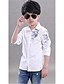 cheap Outerwear-Boys&#039; Floral Casual / Daily Print Long Sleeve Shirt White