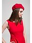 tanie Nakrycia głowy dla kobiet-Damskie Vintage Beret Solidne kolory / Śłodkie / Beżowy / Czarny / Czerwony / Popielaty