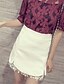 cheap Women&#039;s Skirts-Women&#039;s Casual A Line Skirts - Solid Colored, Lace Cut Out