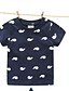 cheap Tees &amp; Shirts-Summer Children&#039;s T-shirt Delicate Dolphin Pattern Cotton Short-sleeved T-shirt Outwear Baby T-shirt