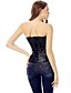 abordables Corsets-Lacet Grande Taille / Serre Taille / Corset - Couleur Pleine Femme Noir S M L