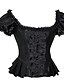 abordables Corsets et lingerie sculptante-Lacet Grande Taille / Serre Taille / Corset - Couleur Pleine Femme Noir