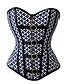 abordables Corsets et lingerie sculptante-Zip Grande Taille / Serre Taille / Corset - Damier Femme Noir S M L / Robes Corset