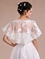 cheap Wraps &amp; Shawls-Sleeveless Shrugs Lace Wedding / Party Evening Wedding  Wraps With Lace / Appliques