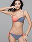 preiswerte Bikinis und Bademode-Damen Push-Up Muster Halter Rosa Orange Dunkelblau Bikinis Bademode Badeanzug S M L Rosa