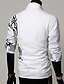 Χαμηλού Κόστους Ανδρικά πουκάμισα-Ανδρικά Πουκάμισο Επίσημο Πουκάμισο Φυλής Κλασσικός γιακάς Λευκό Μαύρο Βυσσινί Κόκκινο Μακρυμάνικο Καθημερινά Σαββατοκύριακο Λεπτό Άριστος