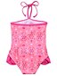 cheap Swimwear-Cute One Piece Girls Baby Tankini Halter Swimsuit Bikini Swimwear 1-7Y Kids Floral Swimming Costume Beachwear