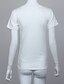 preiswerte T-Shirts für Damen-Damen Druck Retro / Street Schick Ausgehen T-shirt,Rundhalsausschnitt Ärmellos Weiß Kunstseide Dünn