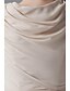 cheap Special Occasion Dresses-Casual Dress Sheath / Column Jewel Neck Knee Length Chiffon Cocktail Party Dress with Pleats by