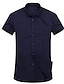 cheap Men&#039;s Shirts-Men&#039;s Formal Casual / Daily Work Cotton Shirt - Solid Colored White XXXL / Short Sleeve