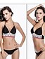 cheap Women&#039;s Swimwear &amp; Bikinis-Women&#039;s Push-up Boho Halter Neck White Black Bikini Swimwear Swimsuit S M L White