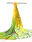baratos Echarpes Coloridas de Chiffon-Feminino Lenço Vintage / Fofo / Festa / Casual Chiffon Feminino