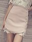 cheap Women&#039;s Skirts-Women&#039;s Casual A Line Skirts - Solid Colored, Lace Cut Out