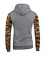 preiswerte Herren-Hoodies und -Sweatshirts-Herrn Übergrössen Langarm Kapuzenshirt Druck / Einfarbig