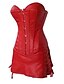 cheap Corsets &amp; Shapewear-Women&#039;s Lace Up Overbust Corset - Solid Colored