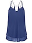 abordables Blusas y camisas de mujer-Mujer Noche Espalda al Aire Camisa, Escote en Pico Un Color Blanco / Verano