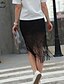 זול חצאיות לנשים-טלאים אחיד - חצאיות ליציאה גזרת A וינטאג&#039; / סגנון רחוב מידות גדולות בגדי ריקוד נשים / קיץ / ניטים