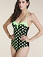 ieftine Bikini &amp; Costume Baie-Pentru femei Punct O Piesă Costum de baie Bustieră Costume de Baie Costume de baie Negru