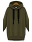 cheap Women&#039;s Hoodies &amp; Sweatshirts-Women&#039;s Plus Size Casual Loose Long Hoodie - Solid Colored Black XL / Winter