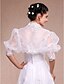cheap Wraps &amp; Shawls-Shrugs Lace / Organza Wedding / Party Evening / Casual Wedding  Wraps With Lace