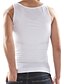 cheap Tank Tops-Men&#039;s Tank Top Vest Solid Colored White Black Sleeveless Plus Size Daily Sports Tops / Work