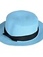 Χαμηλού Κόστους Γυναικεία καπέλα-Γυναικεία Μονόχρωμο Βίντατζ / Καθημερινό Καπέλο ηλίου / Χαριτωμένο / Μαύρο / Κόκκινο / Μπλε / Καφέ