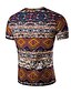 voordelige Heren T-shirts &amp; tanktops-Heren T-shirt Linnen, Sport Tribal Oranje L / Korte mouw