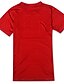 abordables T-shirts &amp; Débardeurs Homme-Tee-Shirt Pour des hommes A Motifs Sport Manches Courtes Polyester Rouge