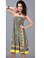 cheap Women&#039;s Dresses-Women&#039;s Swing Dress Sleeveless Print Backless Summer Strapless Beach Black Yellow Fuchsia Green