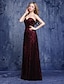 cheap Evening Dresses-A-Line Formal Evening Dress Sweetheart Neckline Sleeveless Floor Length Lace with Lace 2020
