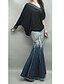 cheap Women&#039;s Skirts-Women&#039;s Cotton Bodycon / Trumpet / Mermaid Skirts - Solid Colored / Color Block Pleated / Tassel / Maxi