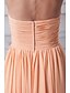 cheap Prom Dresses-A-Line Open Back Prom Formal Evening Dress Halter Neck Sleeveless Floor Length Chiffon with Pleats Beading 2020