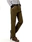 Недорогие Мужские брюки-Муж. Повседневные Большие размеры Хлопок Прямой силуэт Чино Брюки - Однотонный Военно-зеленный Морской синий Хаки