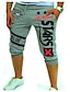 זול מכנסי זיעה-Men&#039;s Active Sweatpants Shorts Letter Print Sport Sports Weekend Active Basic White Black Micro-elastic