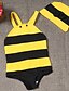 preiswerte Mode für Mädchen-Mädchen Unterwäsche Polyester Sommer Streifen Tierdruck Dehnbar Gelb Fuchsia