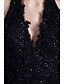 preiswerte Abendkleider-A-Linie Muster Kleid Formeller Abend Bodenlanger Rock Ärmellos Halfterhals Tüll mit Perlenstickerei Applikationen 2024